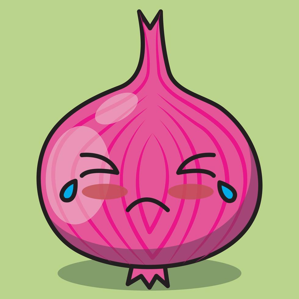 vector cute onion vegetable character. Vegetable kawaii
