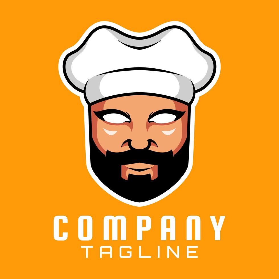 CHEF CARTOON MASCOT LOGO vector