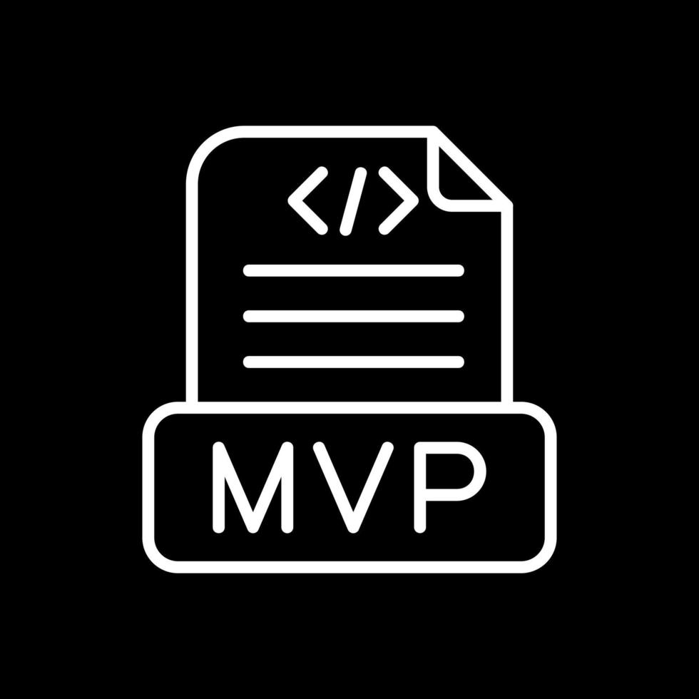 diseño de icono de vector mvp