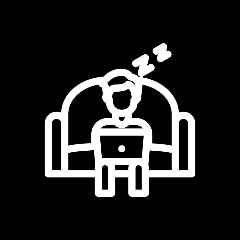 Lazy Work Vector Icon Design