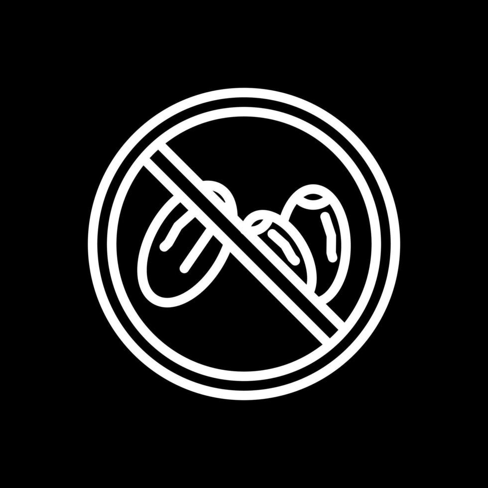 No Eating Vector Icon Design