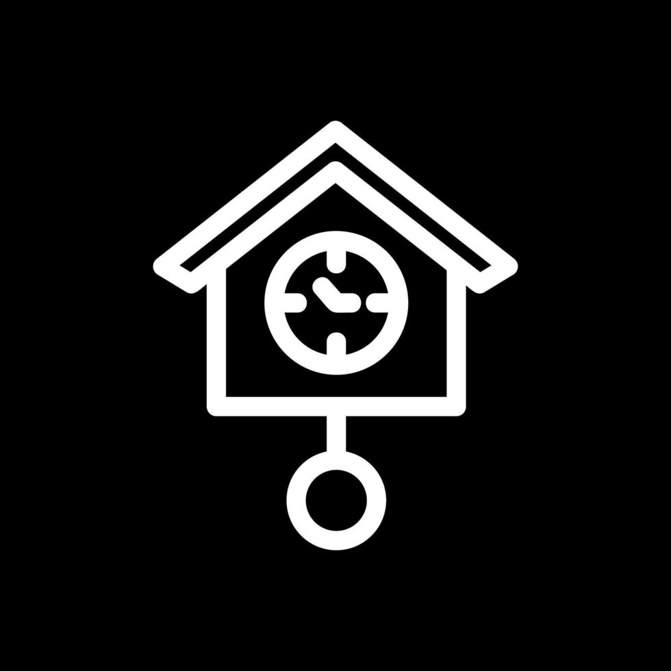 Cuckoo Clock Vector Icon Design