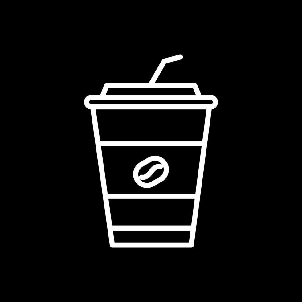 Iced Coffee Vector Icon Design