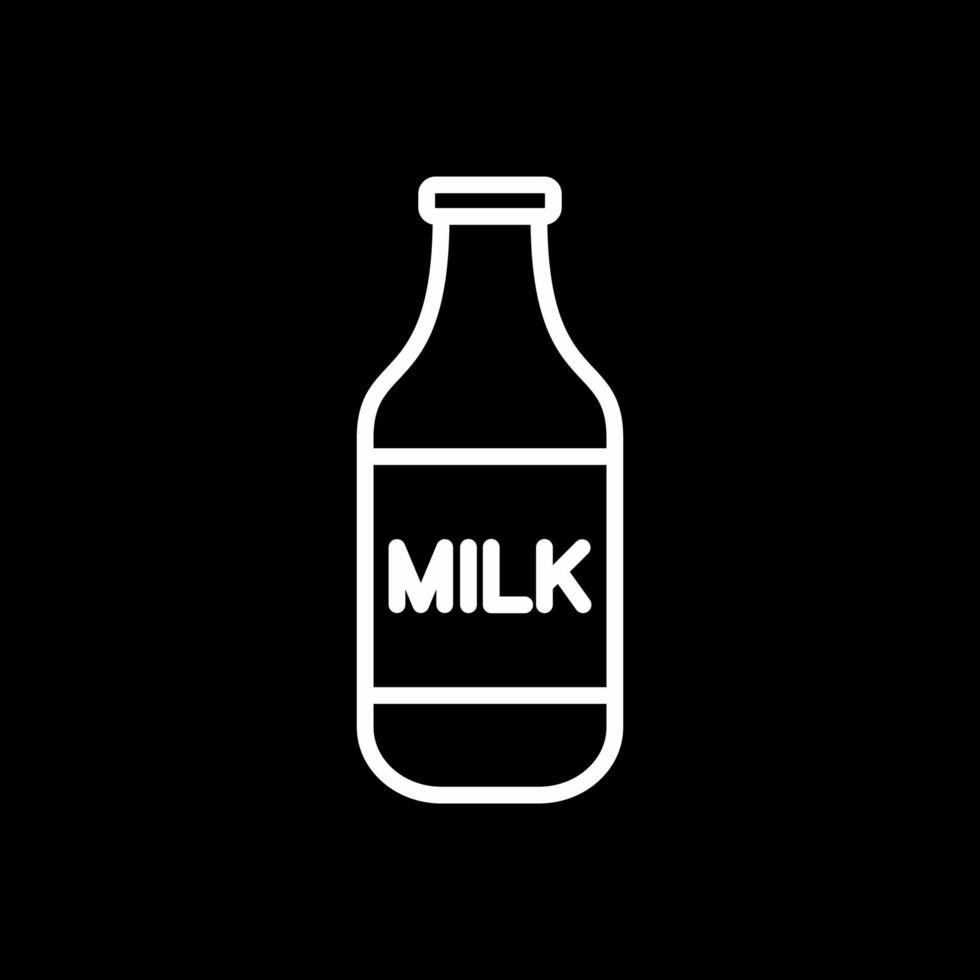 Milk Bottle Vector Icon Design