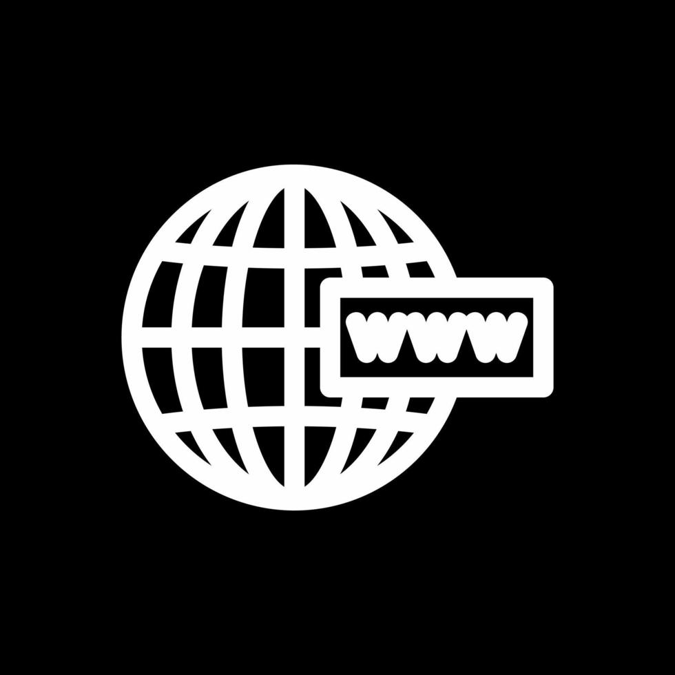 diseño de icono de vector de www