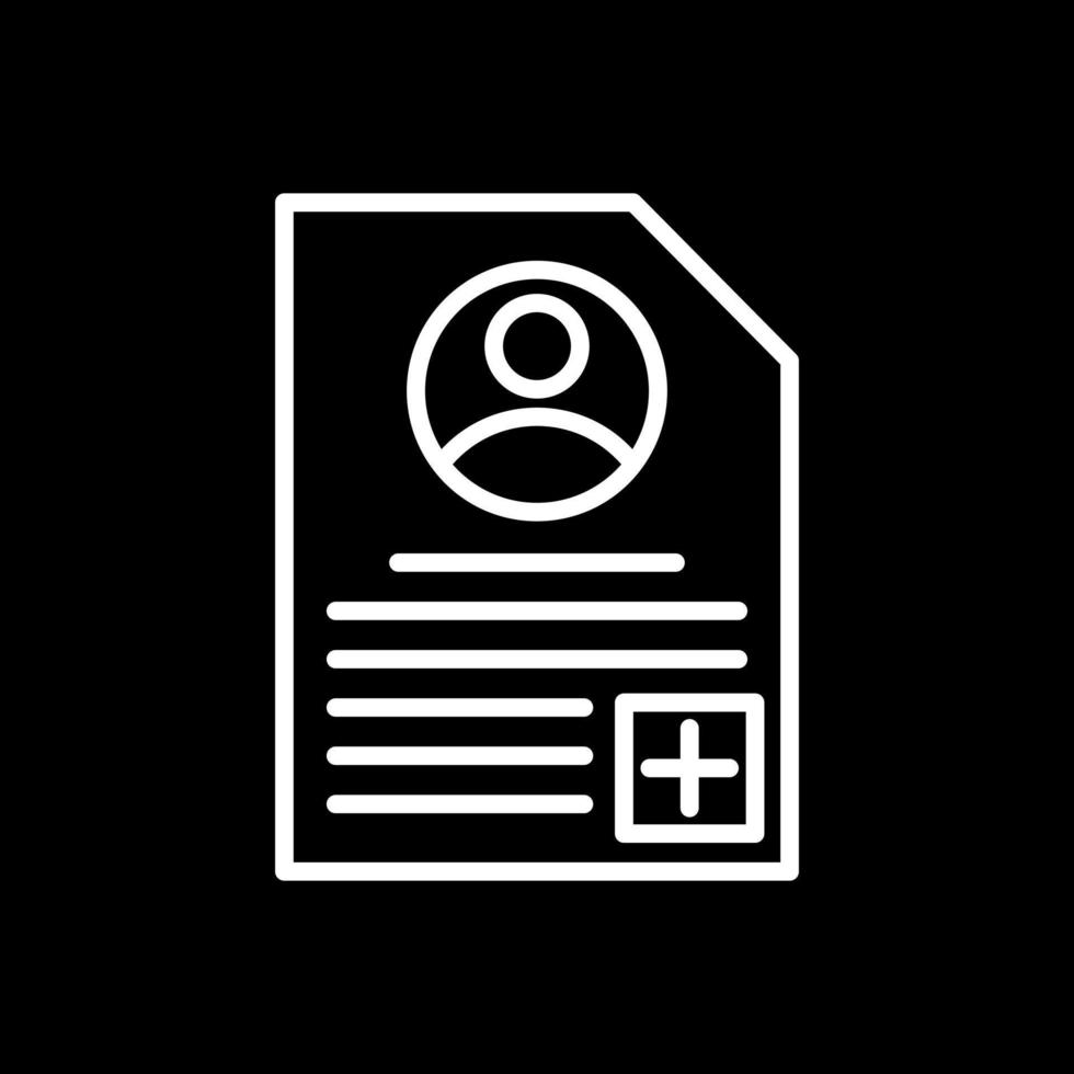 Patient Profile Vector Icon Design