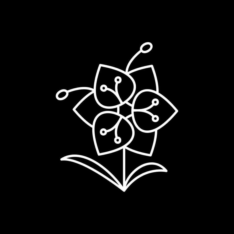 diseño de icono de vector de orquídea