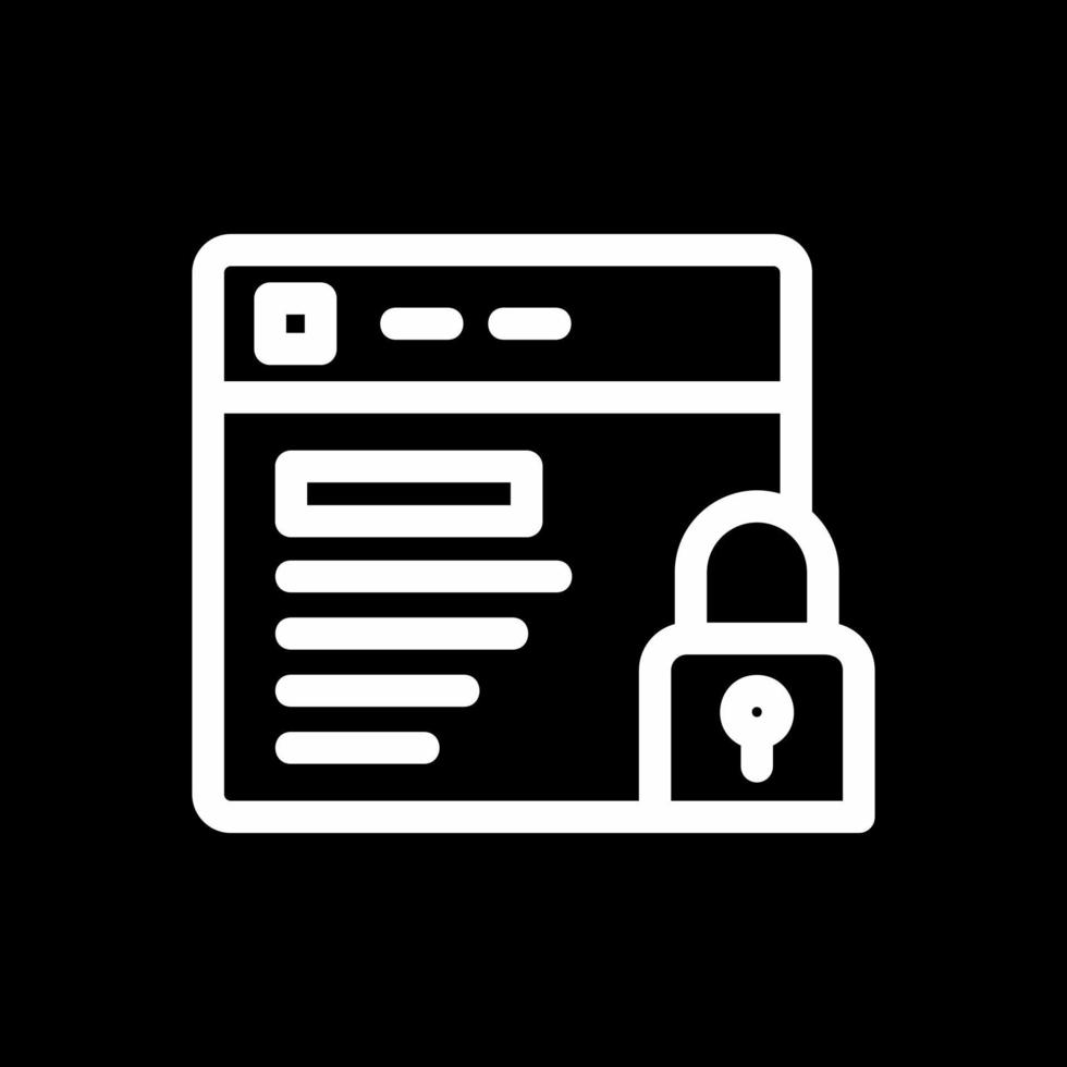 Website Security Vector Icon Design