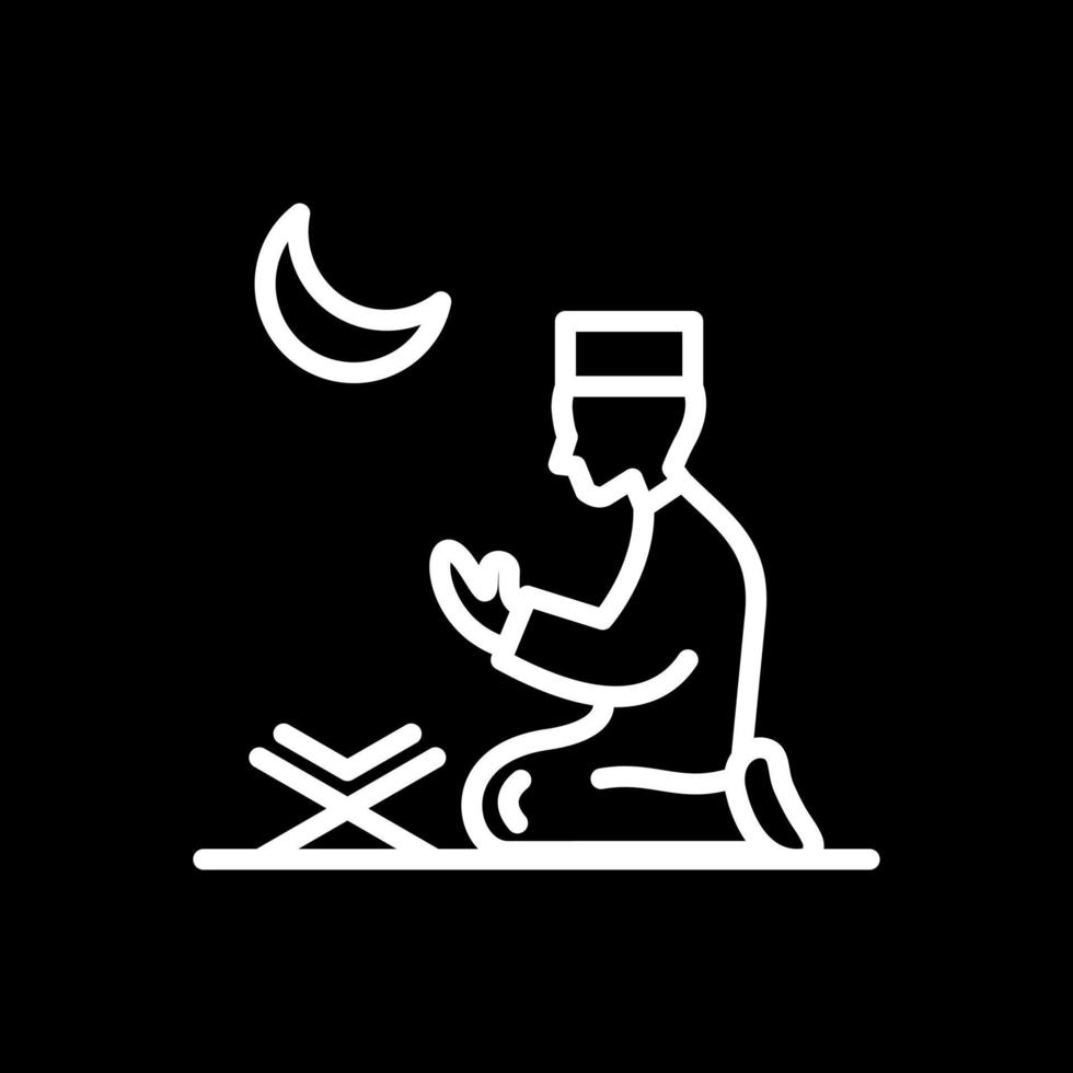 Muslim Praying Vector Icon Design