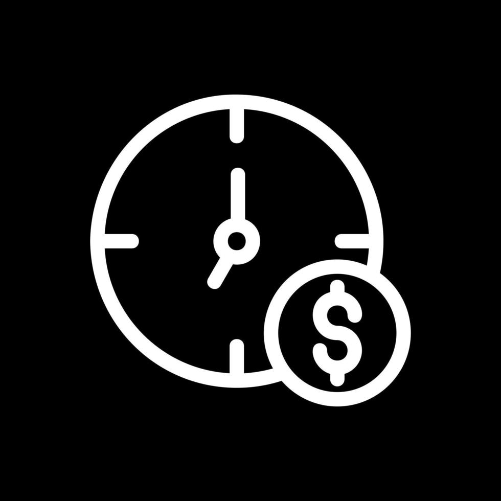 el tiempo es dinero vector icono de diseño