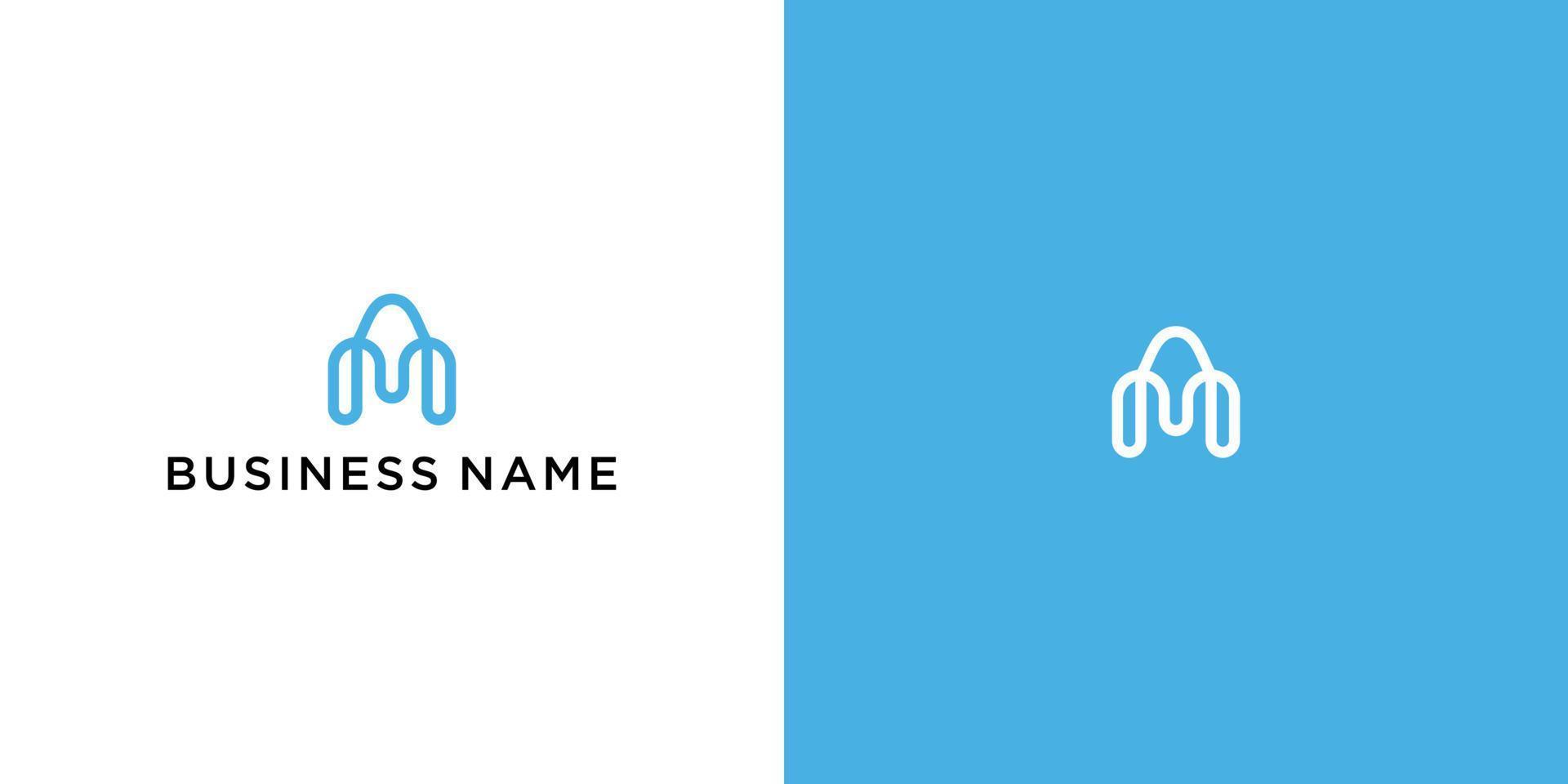 Alphabet letters monogram logo MA or AM vector