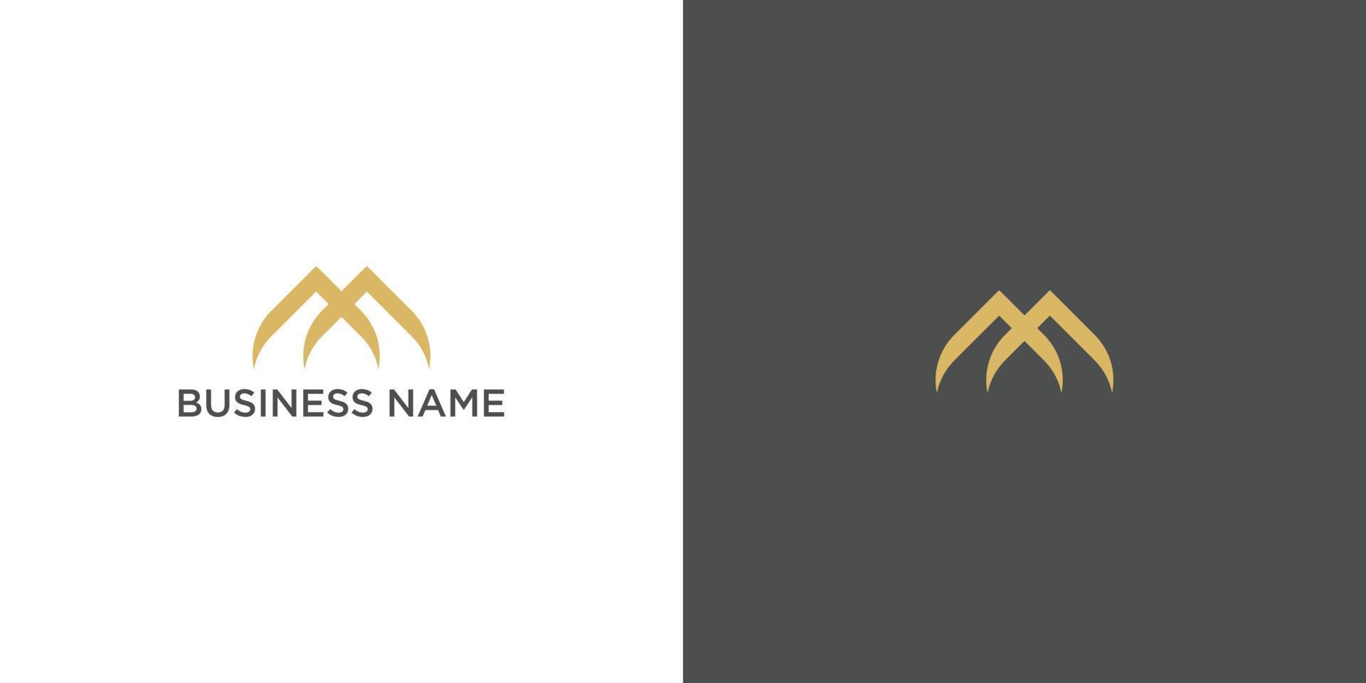 M letter logo vector, M minimal logo icon vector