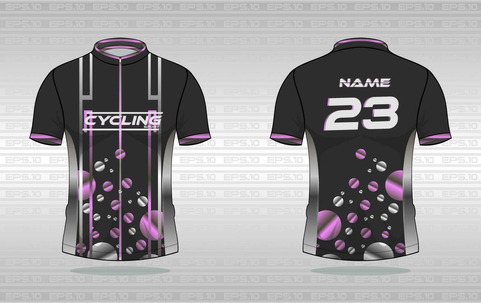 Cycling jersey premium vector