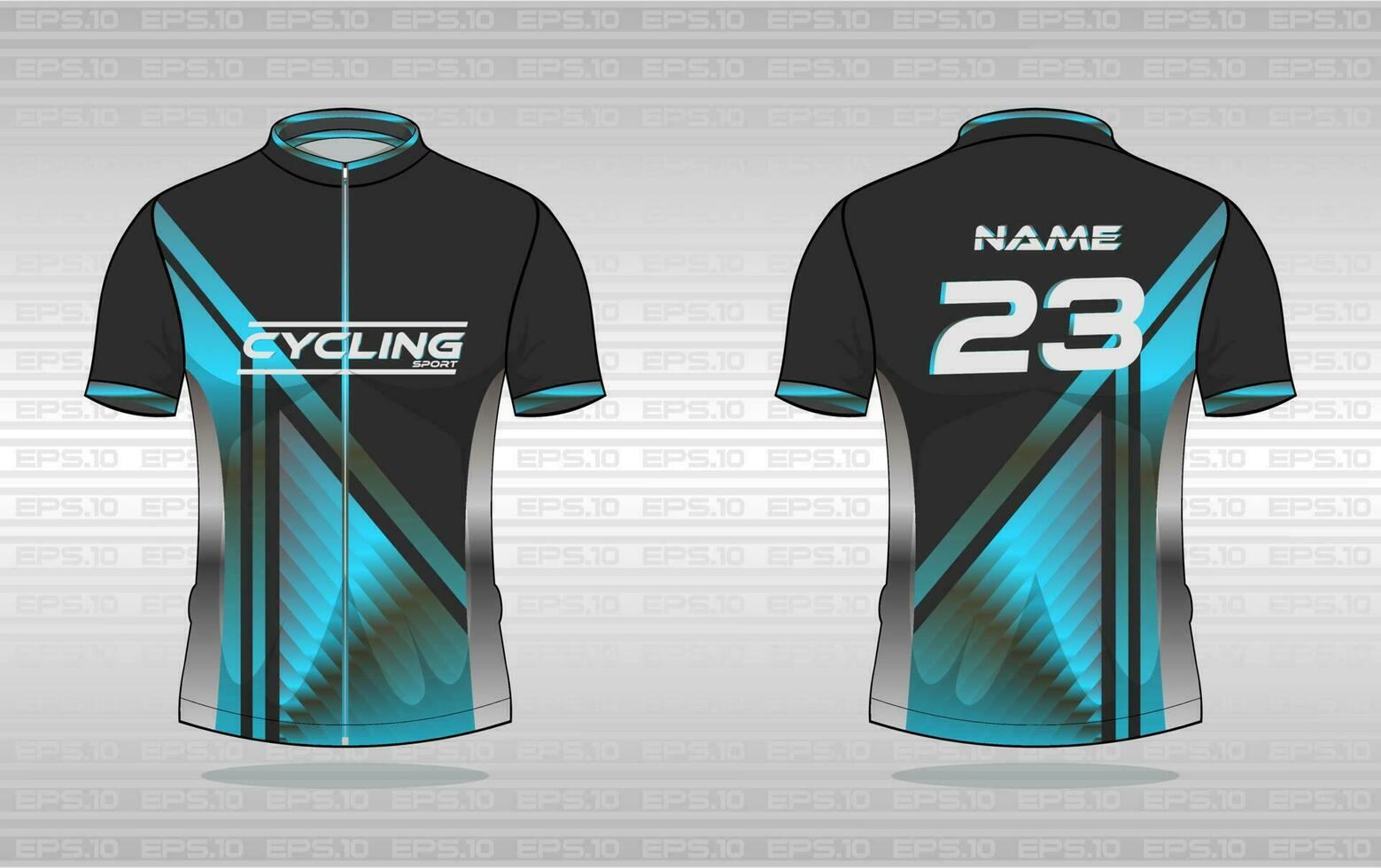 Cycling jersey premium vector