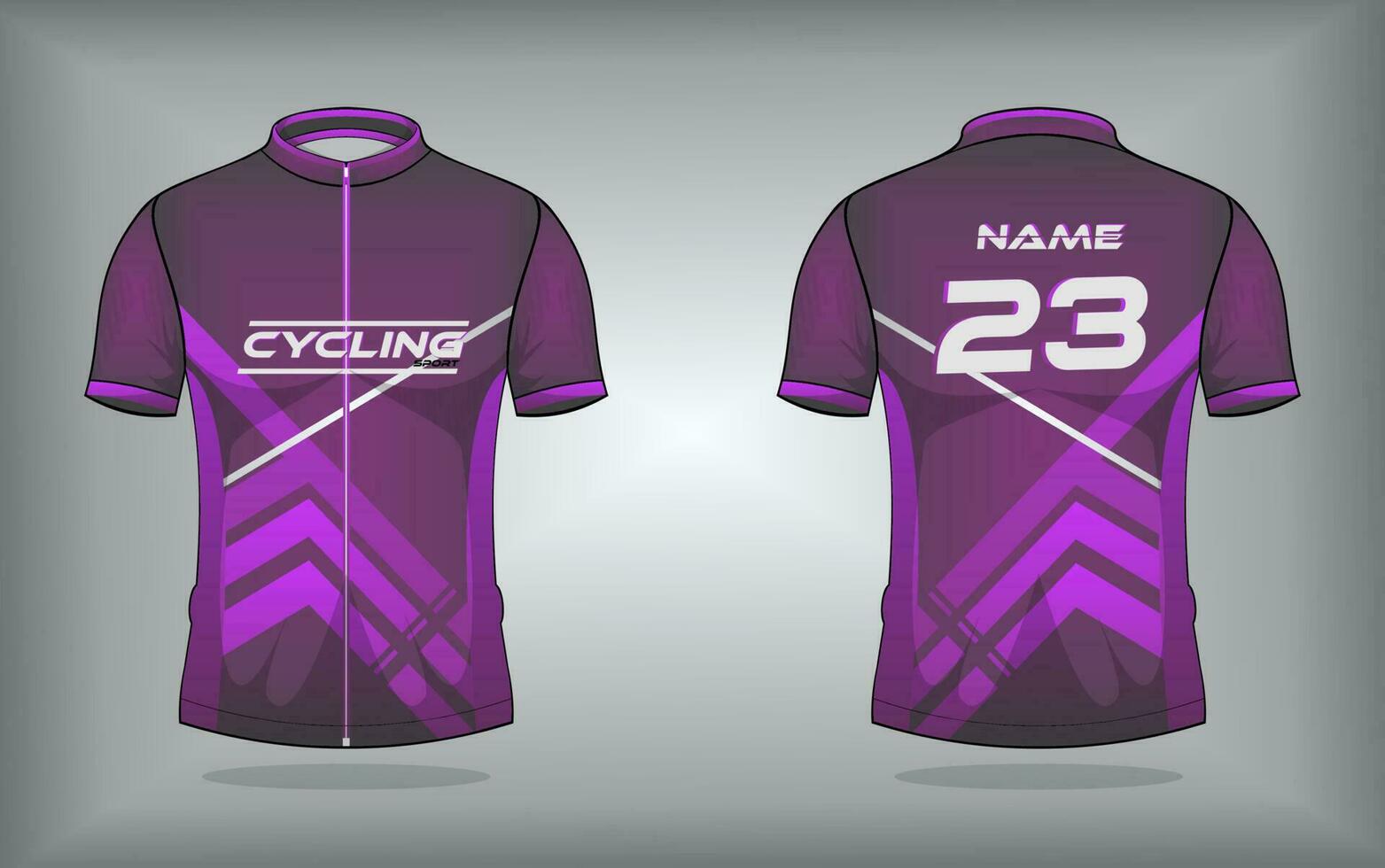 Cycling jersey premium vector