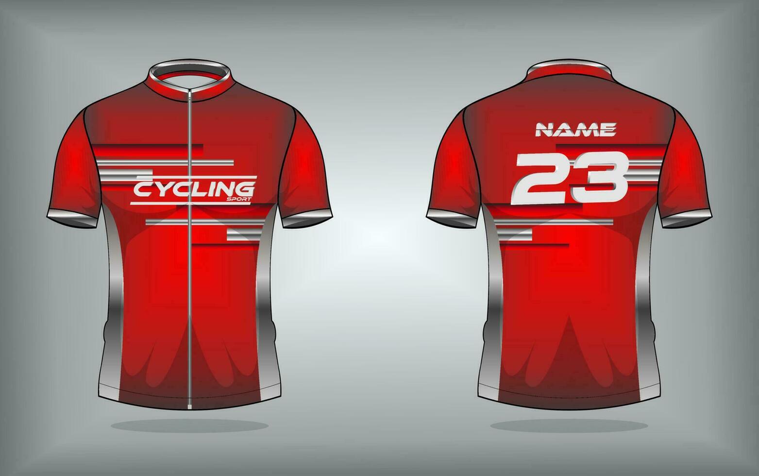 Cycling jersey premium vector
