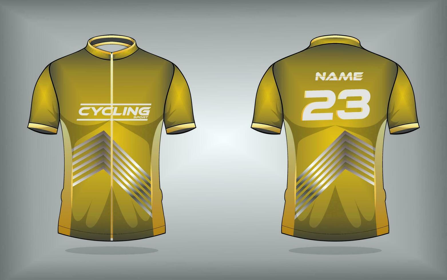 Cycling jersey premium vector