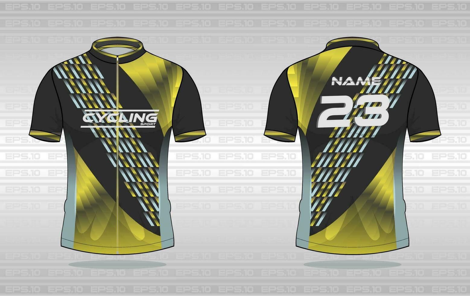 Cycling jersey premium vector