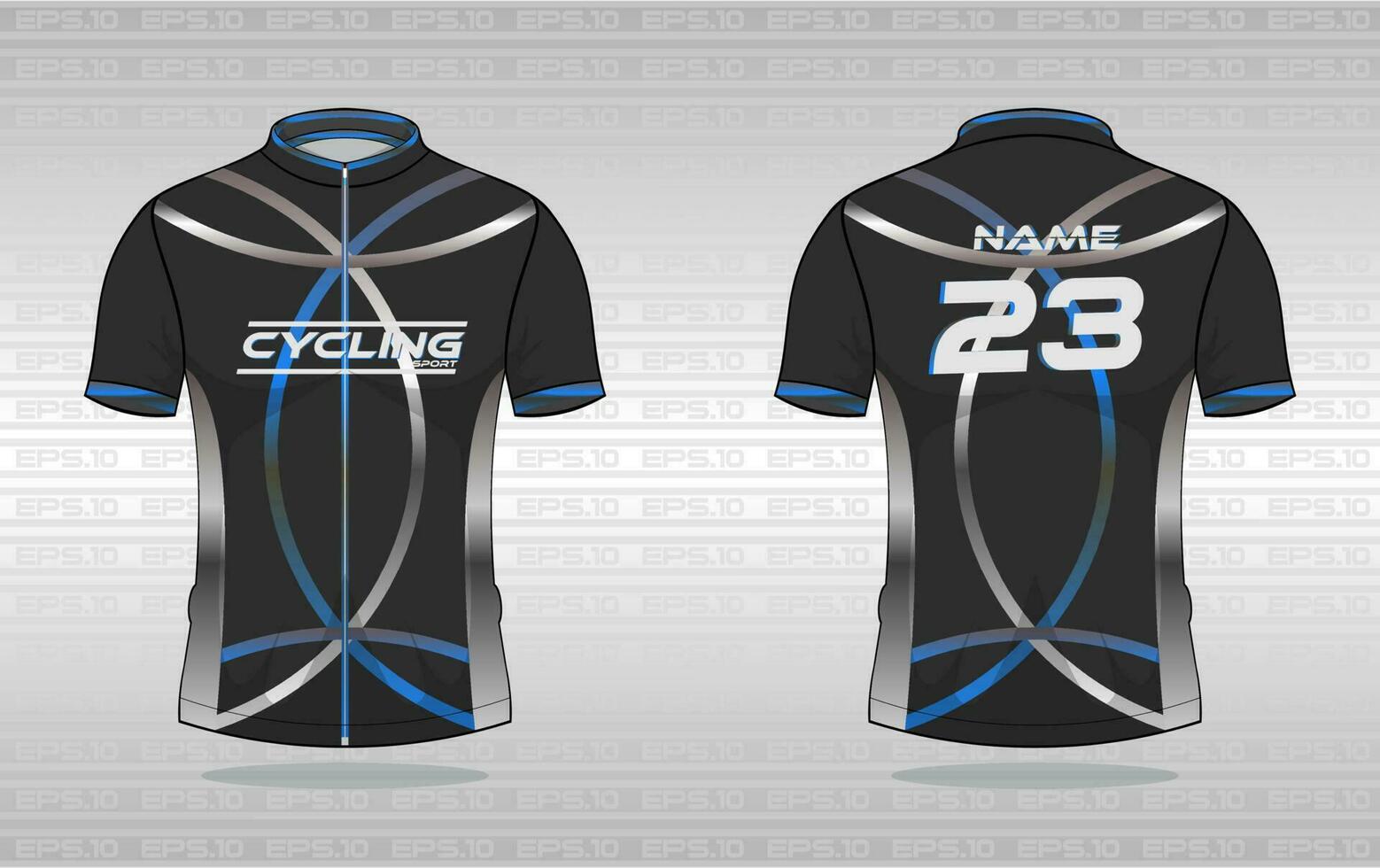 Cycling jersey premium vector