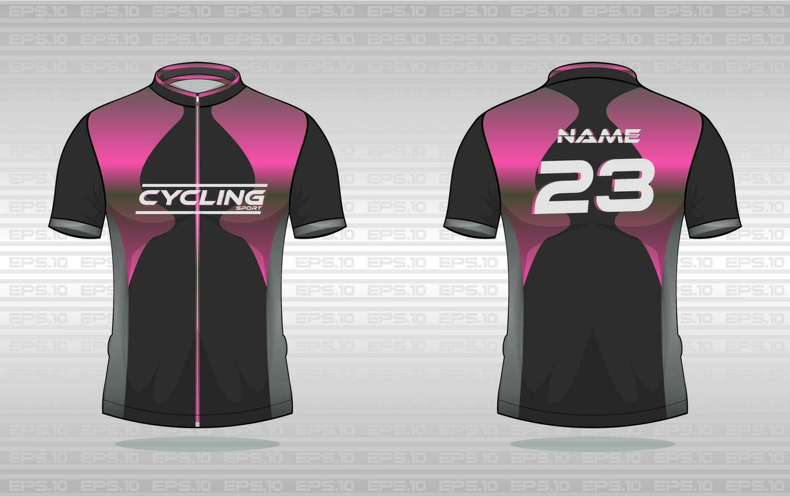 Cycling jersey premium vector