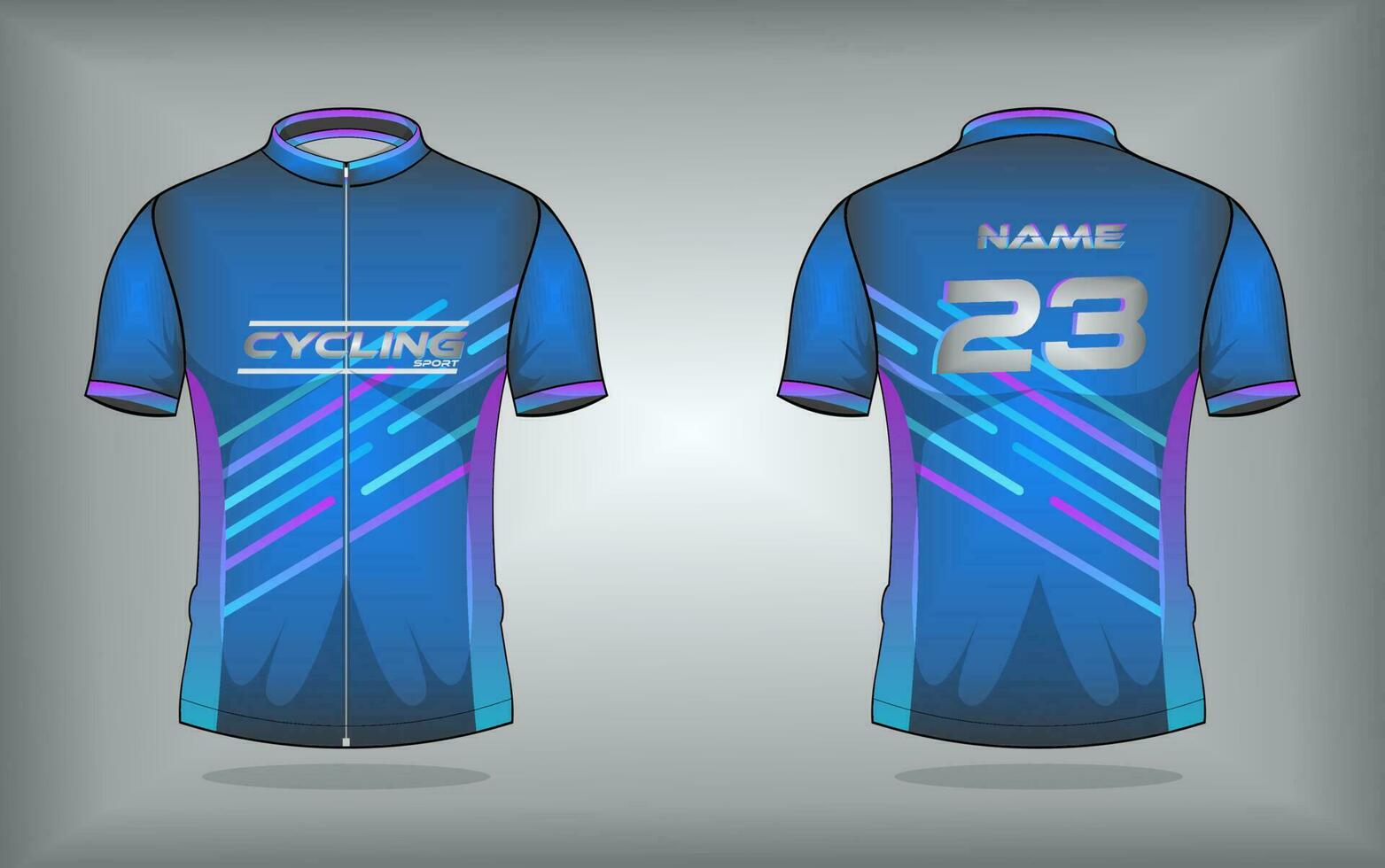 Cycling jersey premium vector