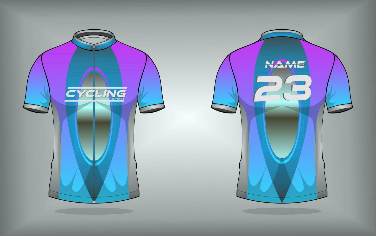 Cycling jersey premium vector