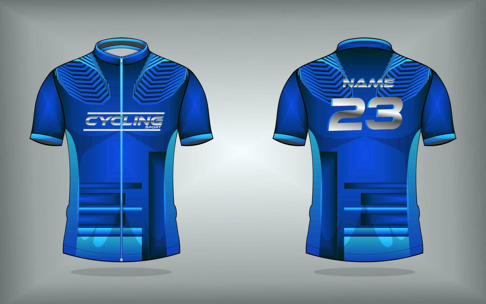Cycling jersey premium vector