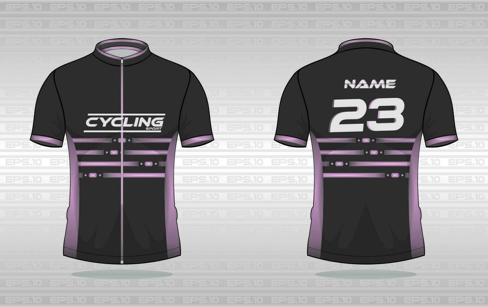 Cycling jersey premium vector