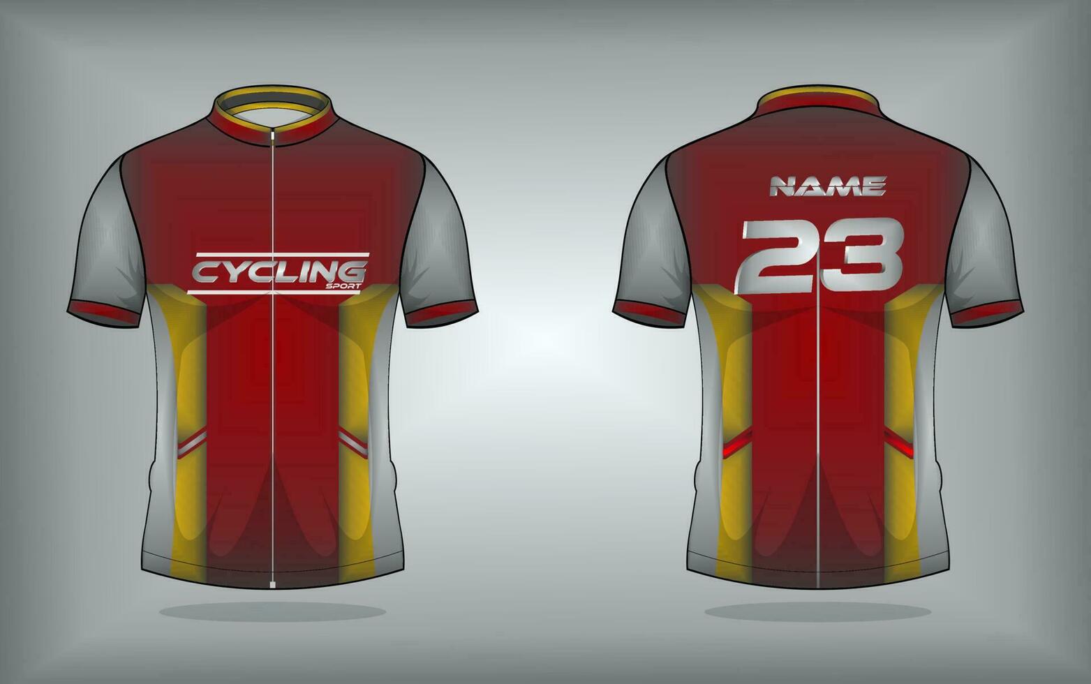 Cycling jersey premium vector