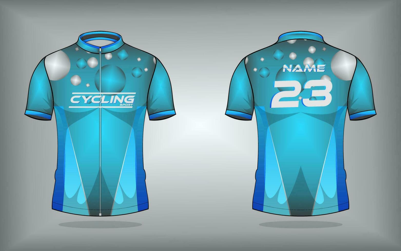 Cycling jersey premium vector