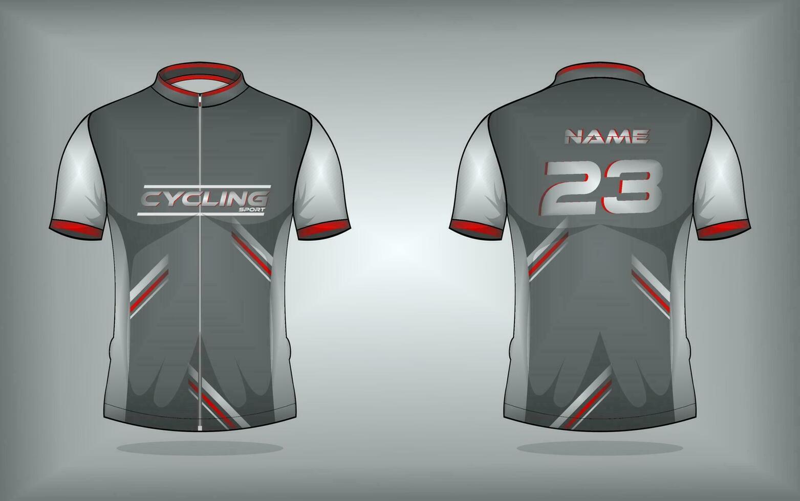 Cycling jersey premium vector