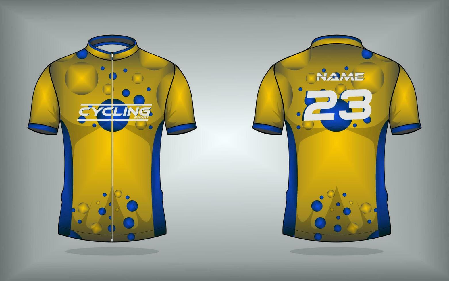 Cycling jersey premium vector