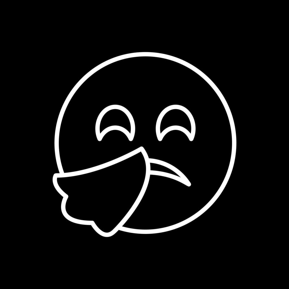 Sneezing Face Vector Icon Design