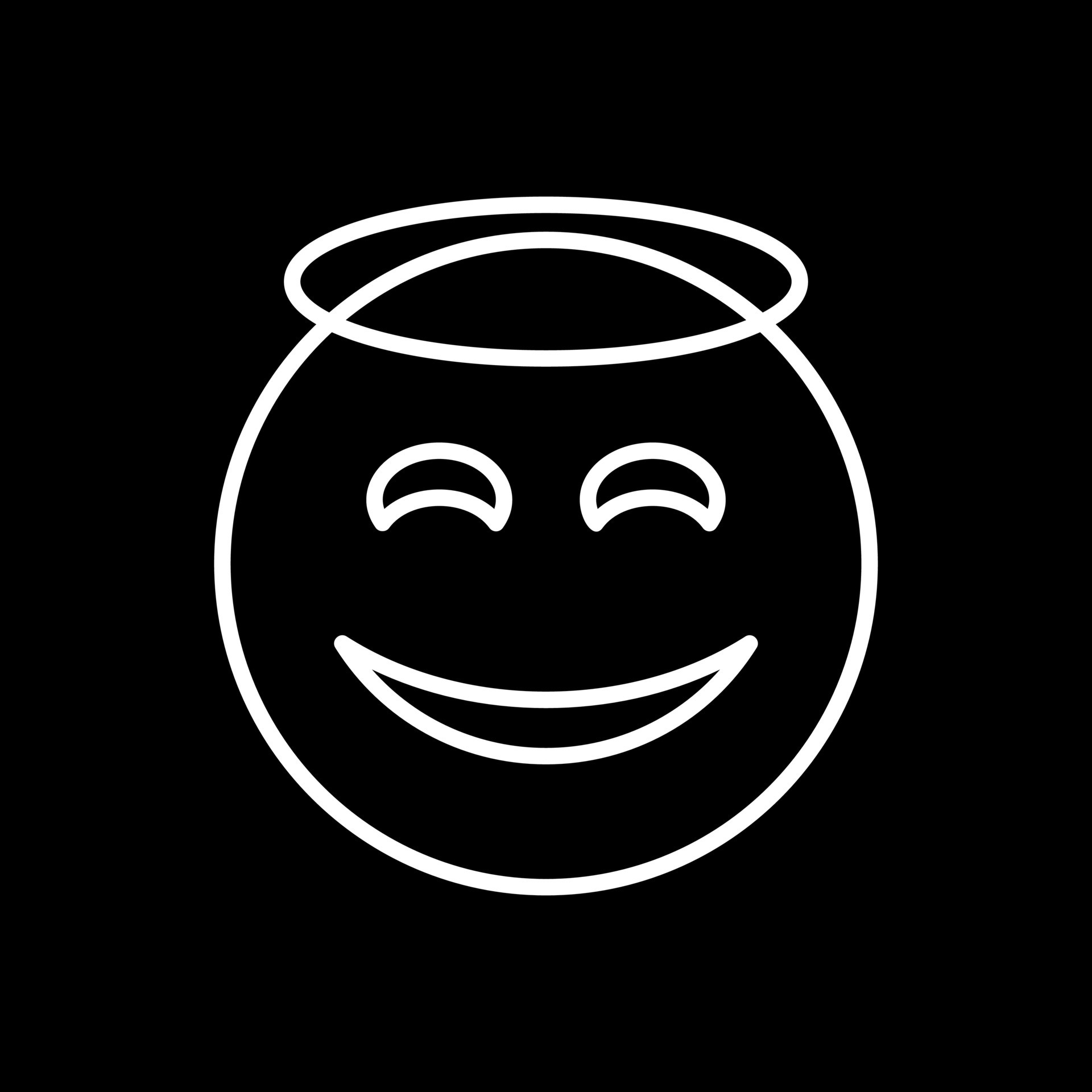 Smiling Face with Halo Vector Icon Design 20612388 Vector Art at Vecteezy