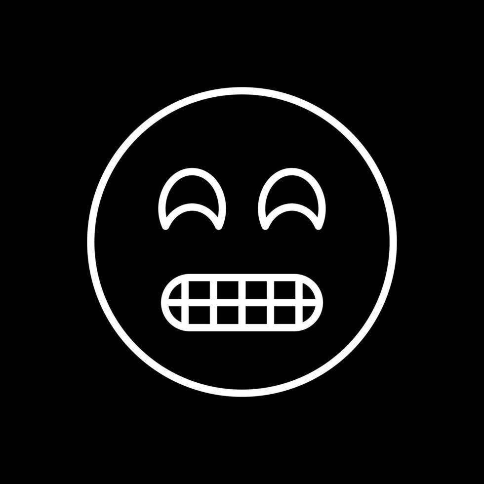 Grimacing Face Vector Icon Design