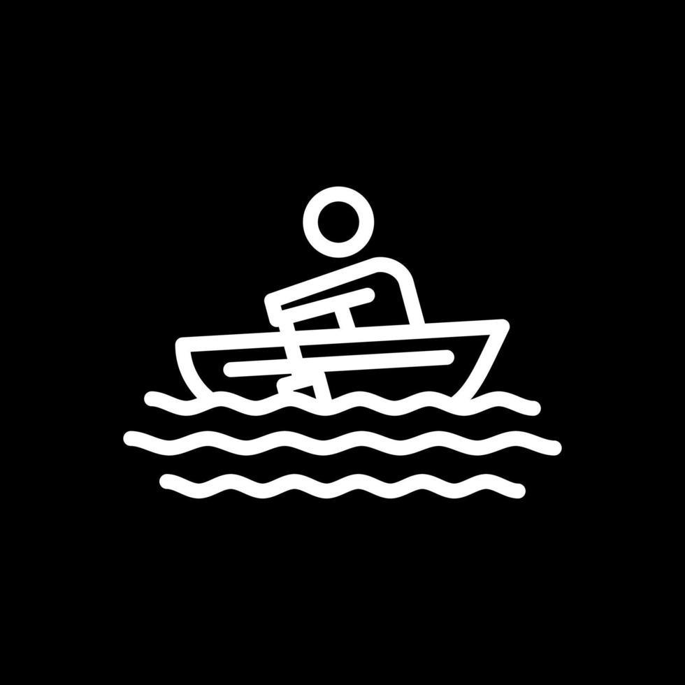 Rowing Vector Icon Design