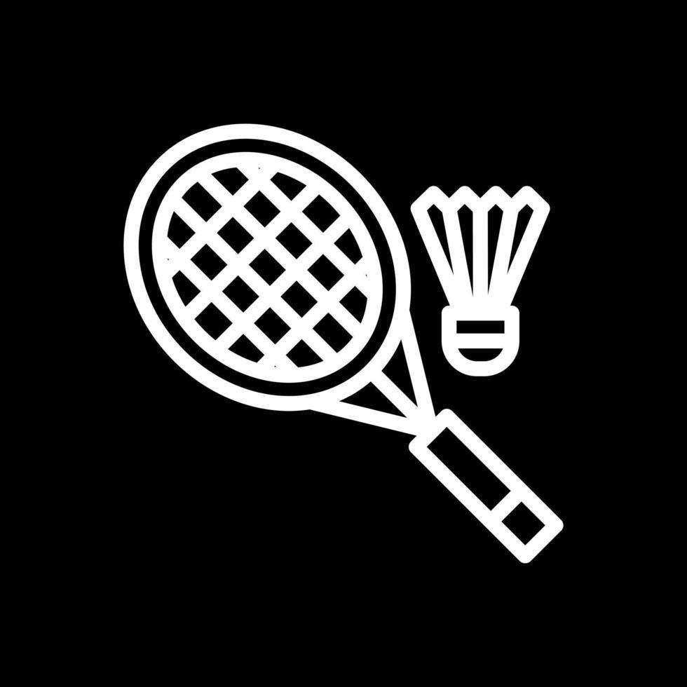 diseño de icono de vector de bádminton