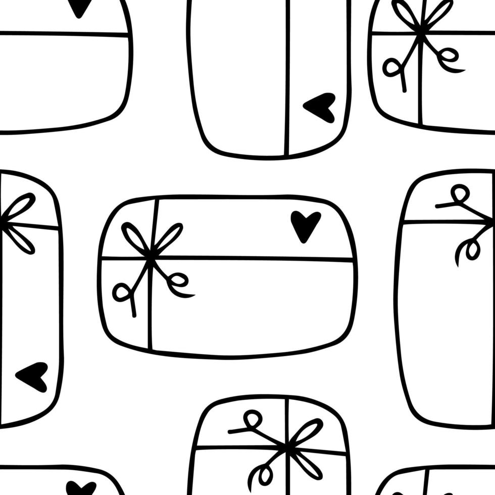 Seamless pattern Doodle gift for women is day vector