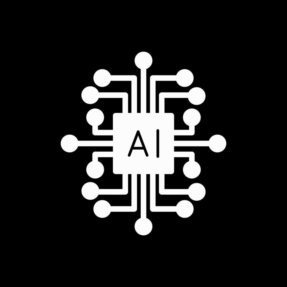Artificial Intelligence Vector Icon Design