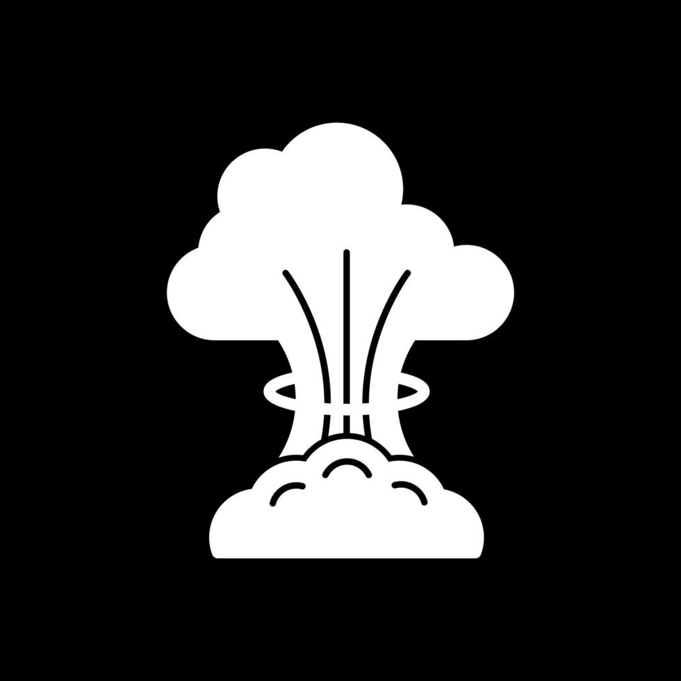 diseño de icono de vector de explosión nuclear