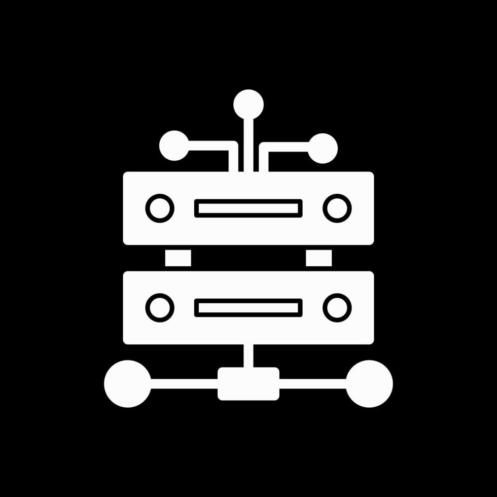 Data Infrastructure Vector Icon Design