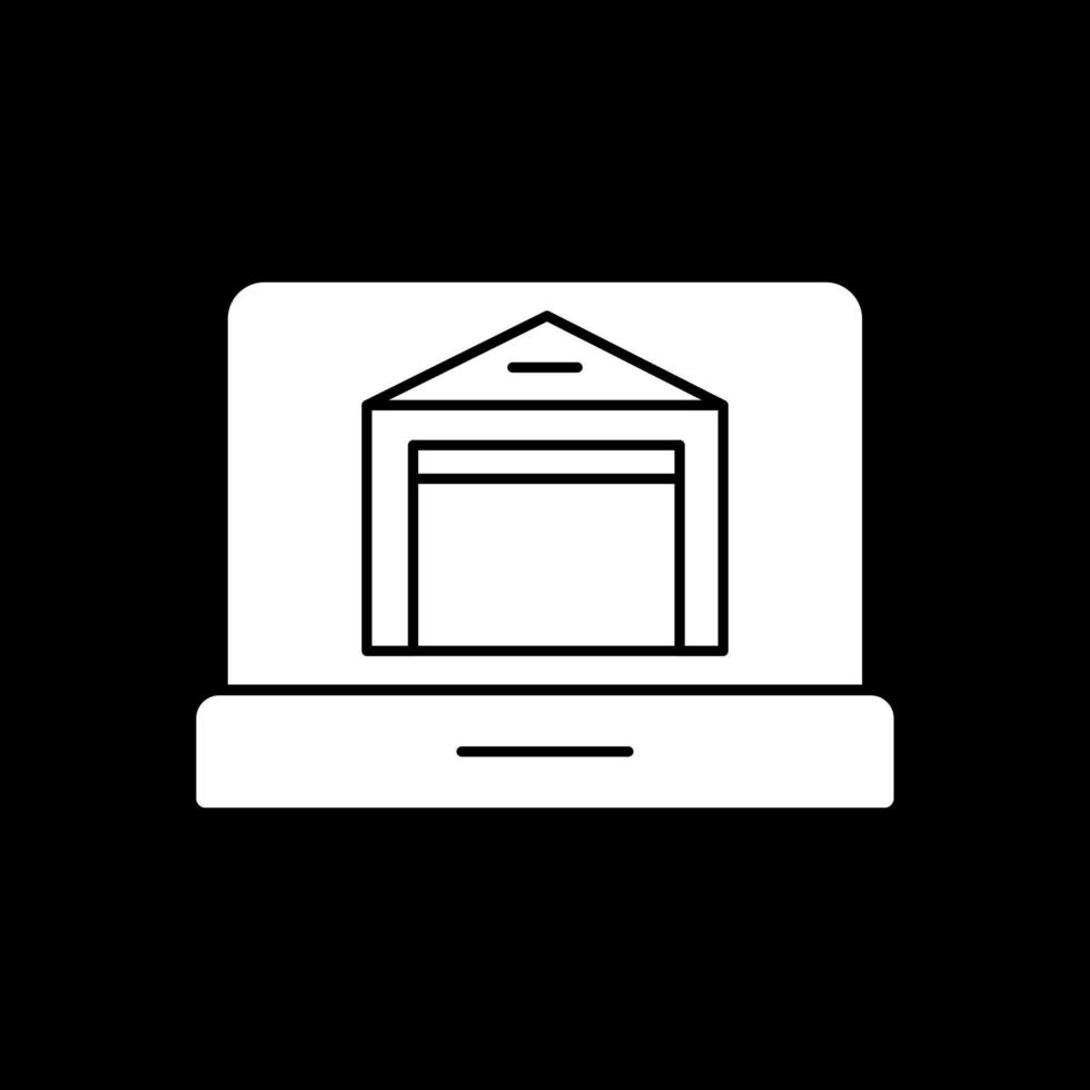 Online Warehouse Vector Icon Design