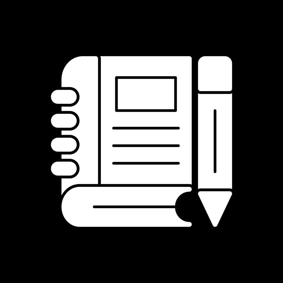 Journal Book Vector Icon Design