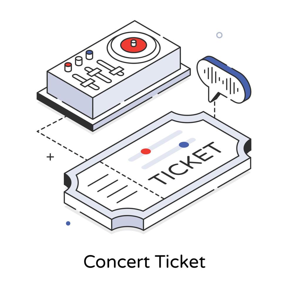 de moda concierto boleto vector