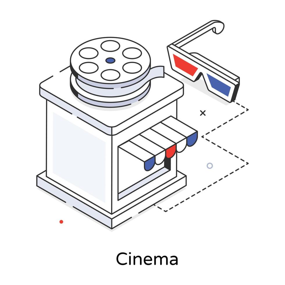 conceptos de cine de moda vector