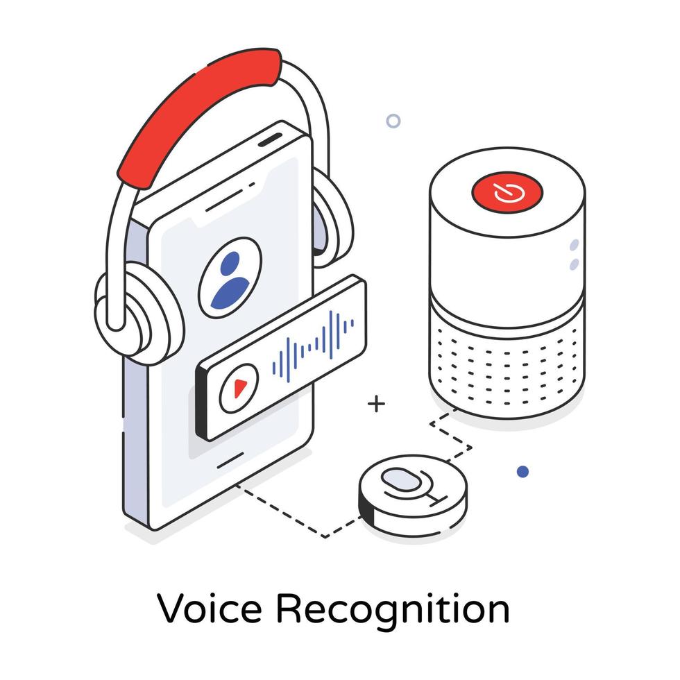 Trendy Voice Recognition 20613540 Vector Art at Vecteezy
