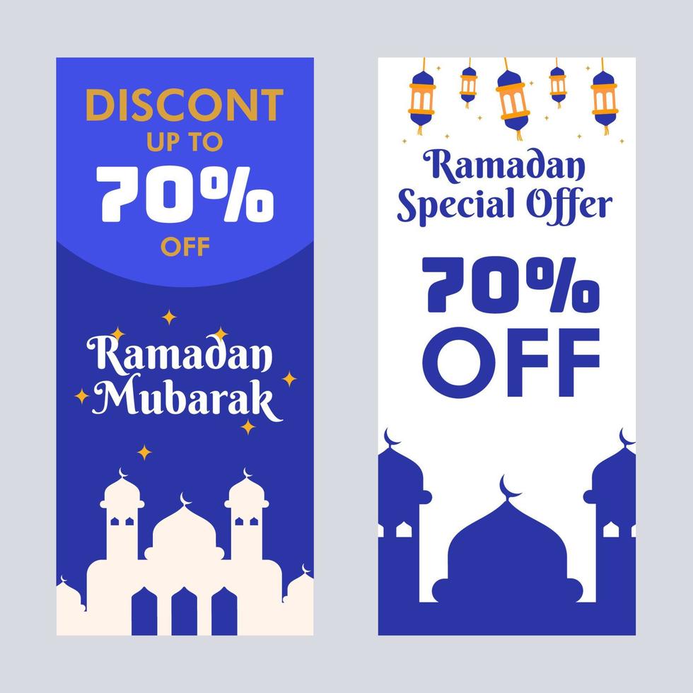 Free vector illustration banner ramadan kareem