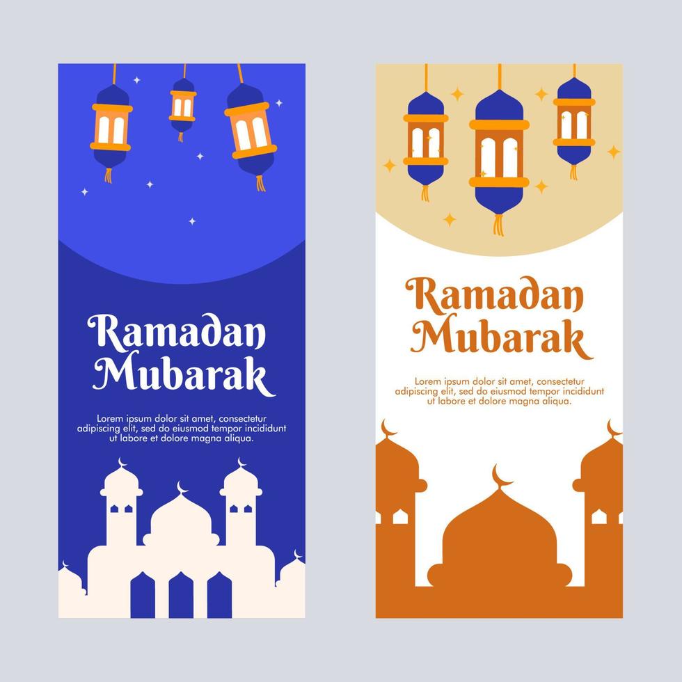 Free vector illustration banner ramadan kareem