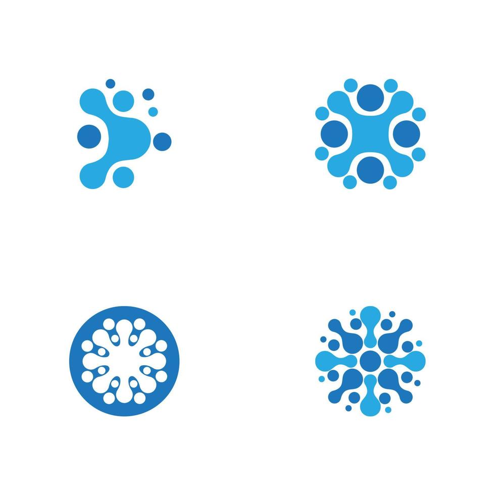 Molecule vector illustration design