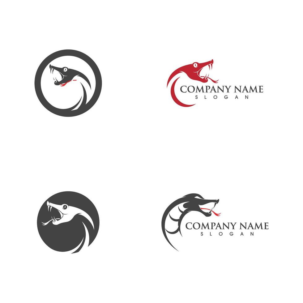 vector snake simple logo design element